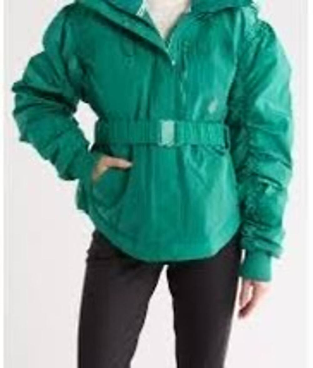 Free People FP Movement Green Glow Belted Hooded Jacket Women’s L NWT $398